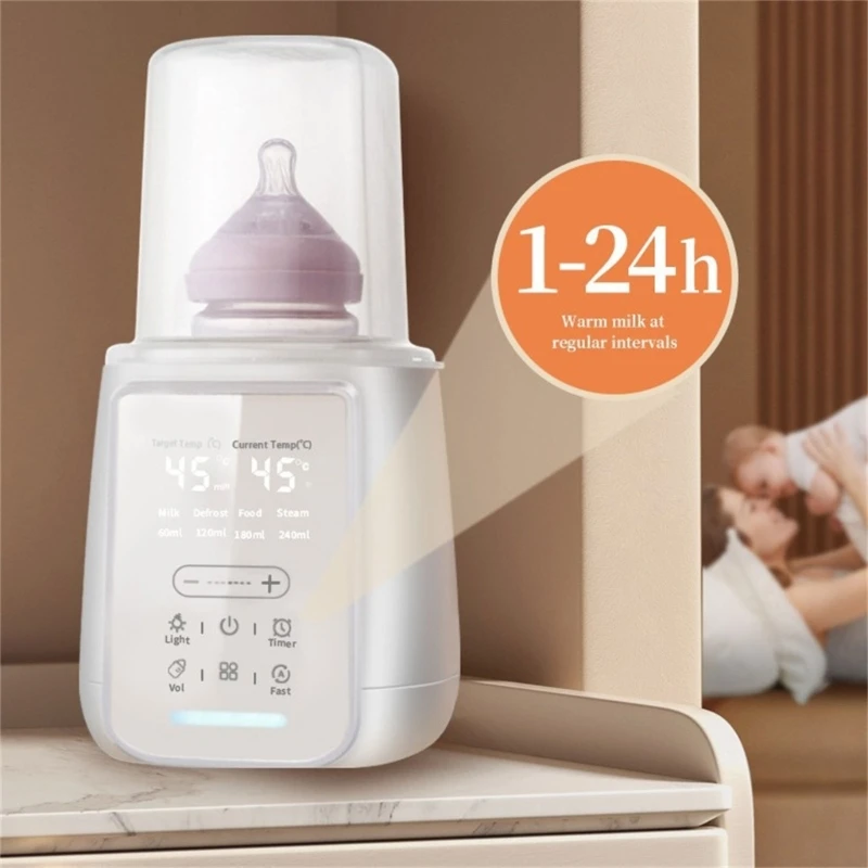 Y4QA Deslocado automático O aquecedor garrafa com timer e temperatura temperatura precisa queixa garrafa