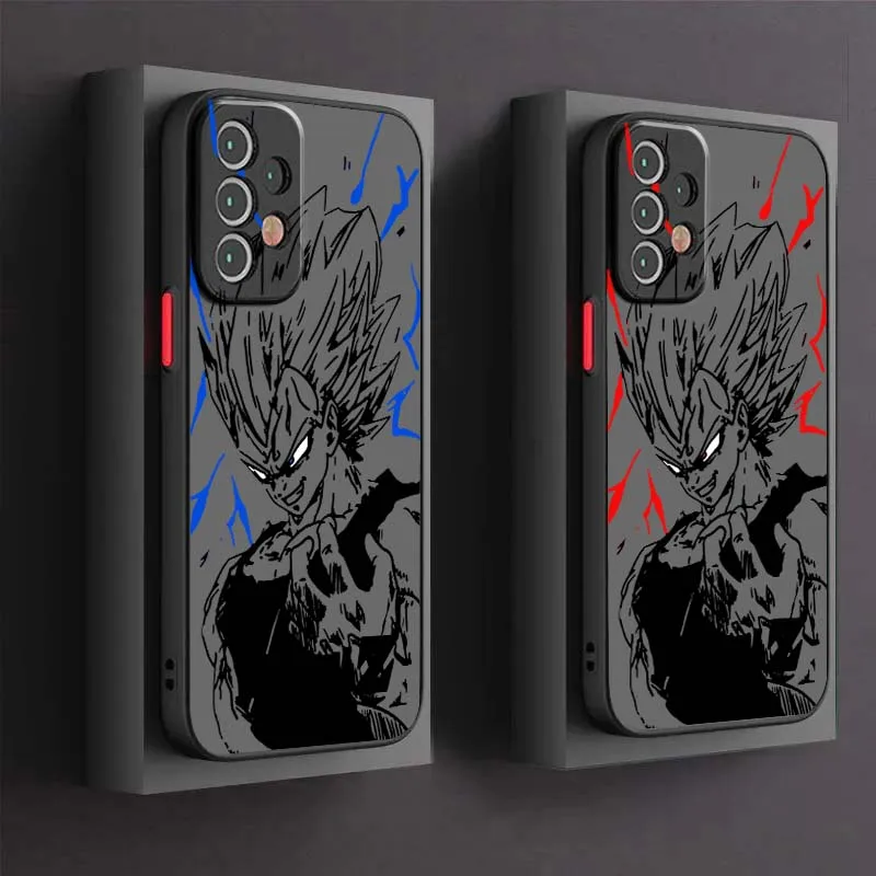 

Cool Dragon Ball Line Art For Samsung A56 A42 A36 A34 A33 A32 A23 A16 A04 A03 Note 20 5G Frosted Translucent Phone Case