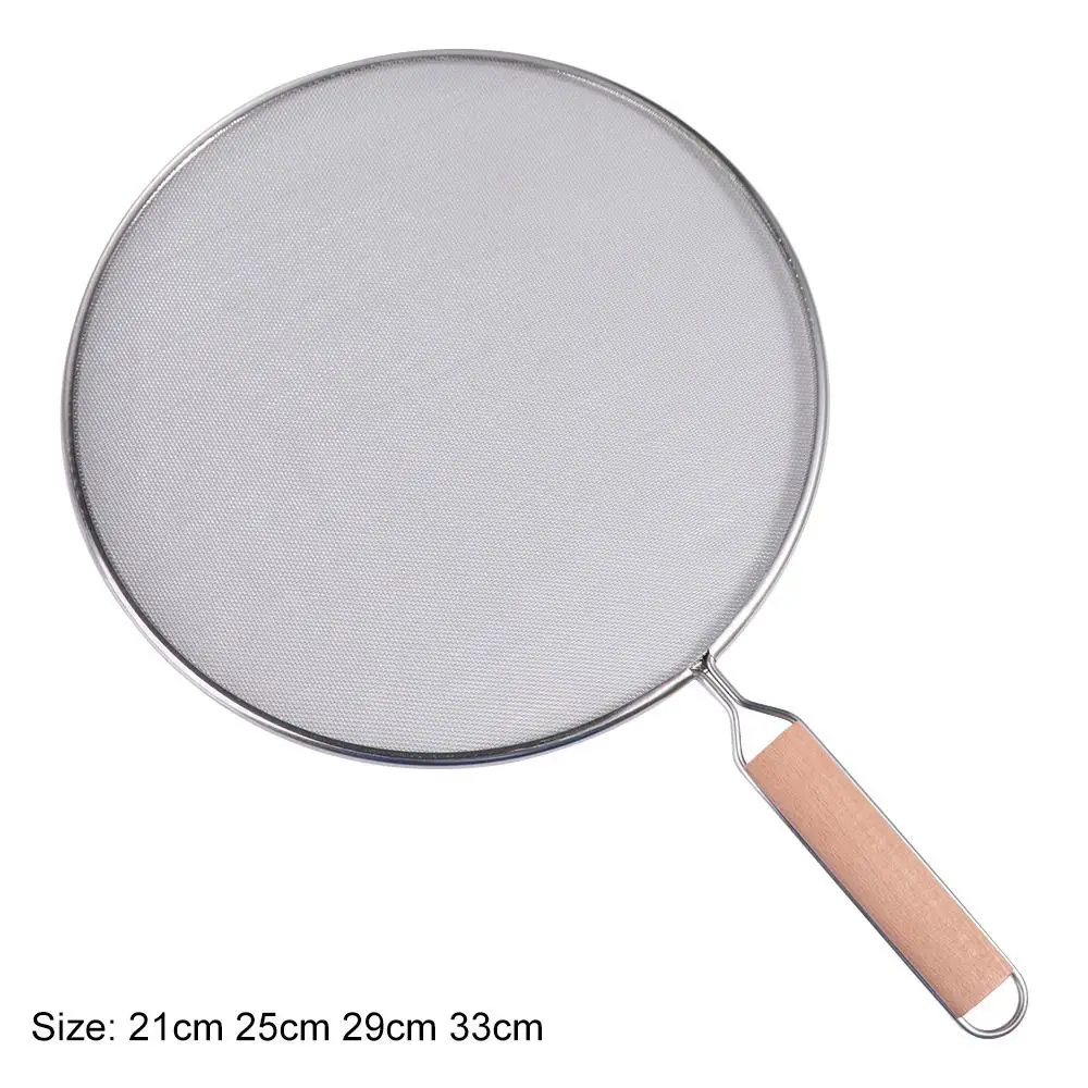 Clean Circular Frying Pan Flour Screen Kitchen Tool Splatter Screen Frying Screen Explosion Proof Cover Splash Cover Oil Cover