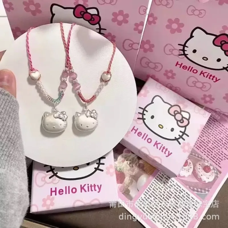 

Hello Kitty animation peripheral sterling silver accessories pendant Sanrio pendant pendant birthday gift
