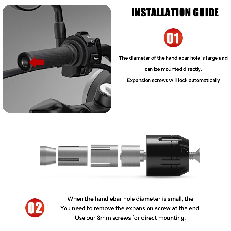 For Z900 Z900SE RS Z650 RS Z750 Z500 NINJA500 650 NINJA1000 NINJA1000SX NINJA400 ZX4RR ZX4R 10R 6R Motorcycle Handlebar Grip Cap