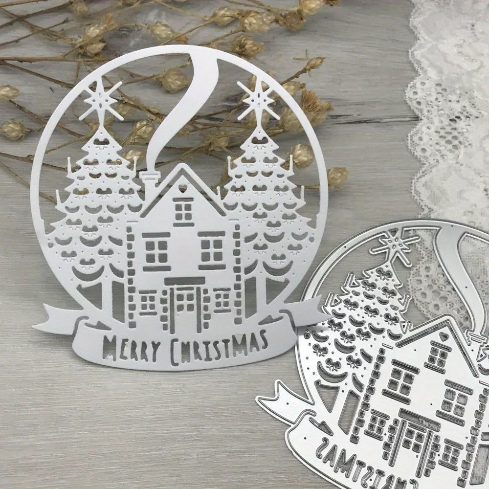 

1 шт., металлические штампы, форма для резки, деревенский хрустальный шар, украшение, скрапбук, лезвие для рукоделия, трафареты, штампы