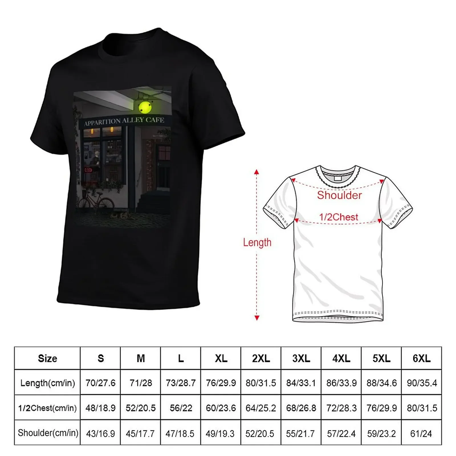 Apparition Alley T-Shirt Short sleeve tee oversized graphic tee shirts men graphic