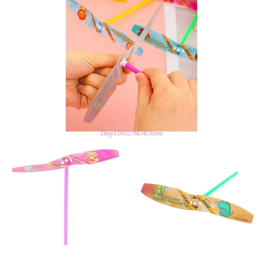 R6fd plastique coloré libellules volants piratage jouet extérieur amusant