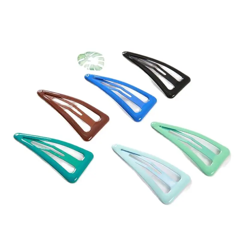 Metal Triangular Hair Clips for Women Girls, 11 Colors, 6.5cm Long No Slip Metal Hair Clips Barrettes Hairpins for Thick Hair