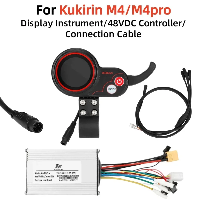 

Escooter 48V21A Display Mainboard Controller and Dashboard Cable for Kukirin M4 M4pro Electric Scooter Control Instrument Sets