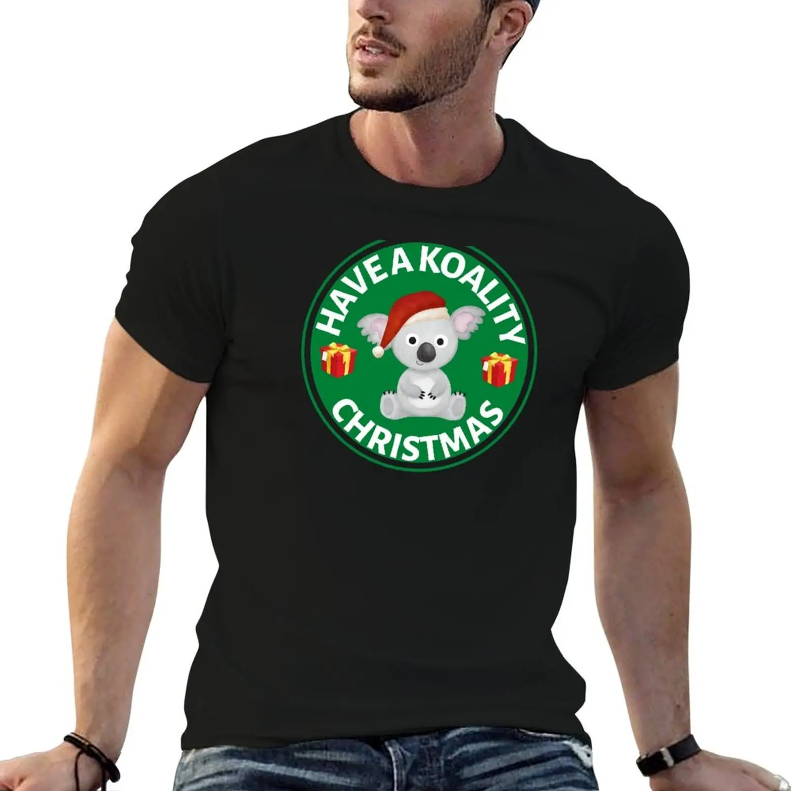 

funny Christmas Have graphic - t a man Christmas Koala Xmas for T-Shirt Funny Koality shirts - Pun Aussie