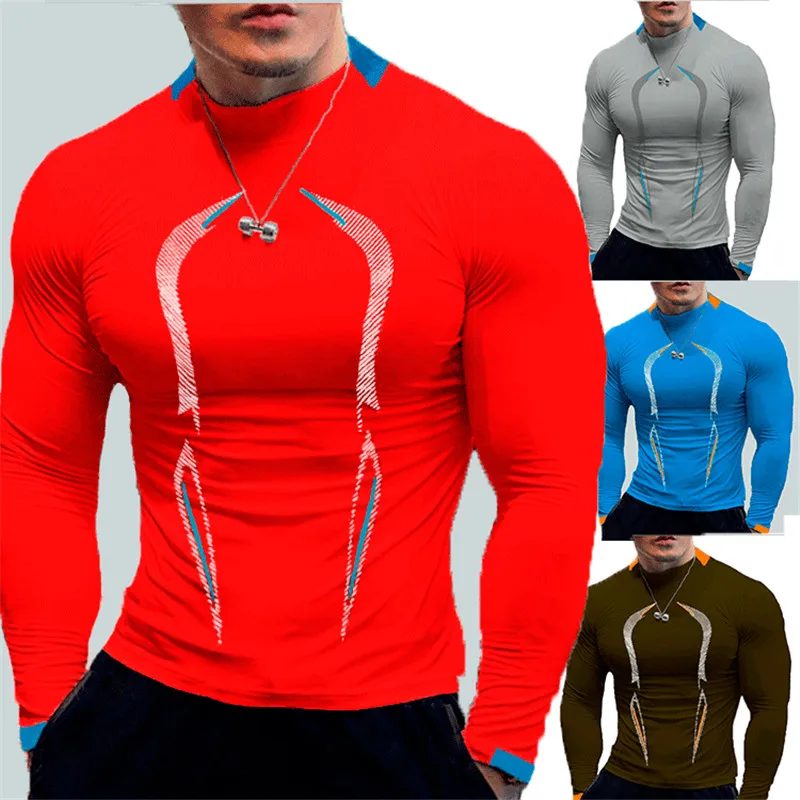 Summer Outdoor Long Sleeve T-Shirt Men 2024 New Quick Dry Breathable Air Conditioning Outdoor Sun Protection Running Outer Wear