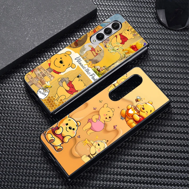 Case for Samsung Galaxy ZFold5 ZFold4 ZFold7 ZFold3 Z Fold 7 6 5 4 3 ZFold6 Hard Phone Cover Disney S Winnie The Pooh