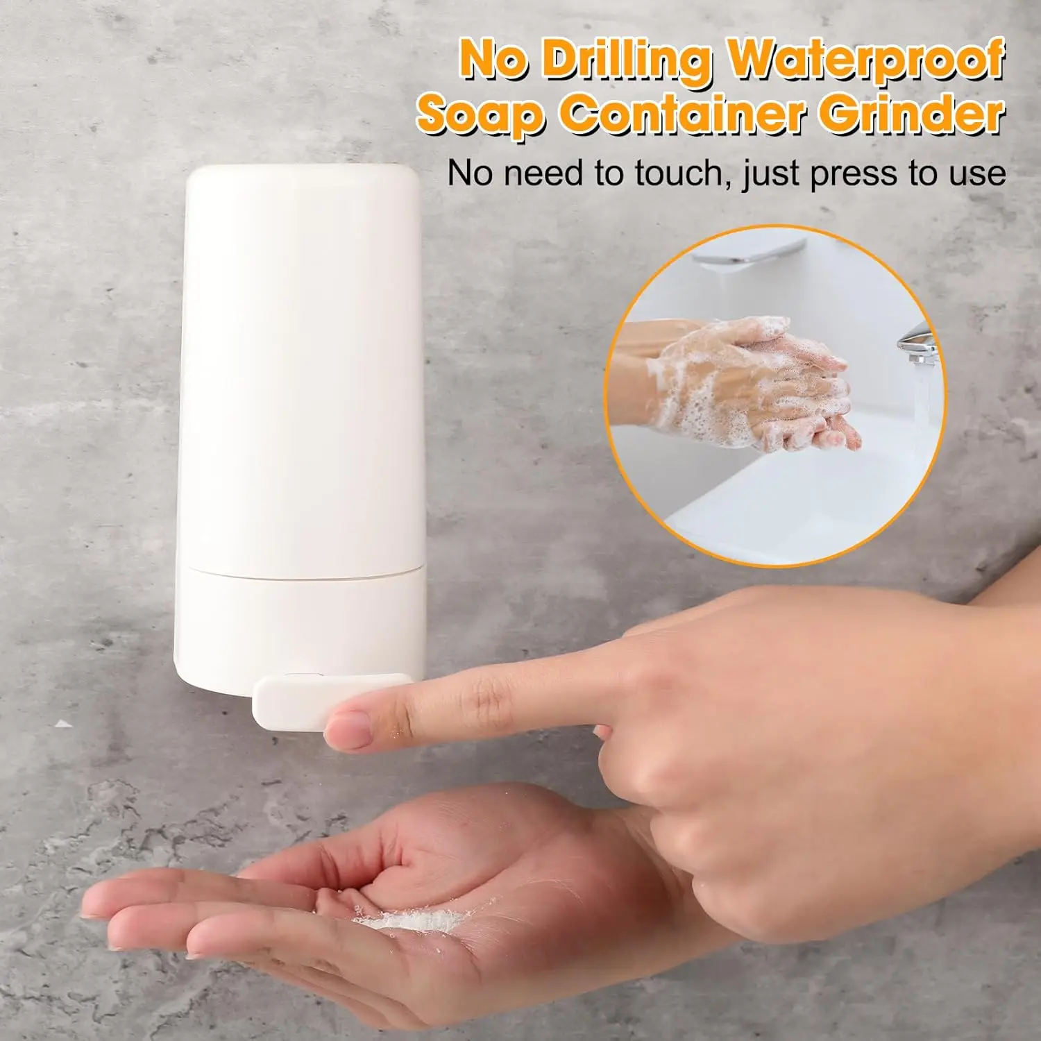 

Wall Mounted Soap Powder Grinding Box Soap Grinder for Bar Soap Bathroom Toliet No Drilling Soap Container Wash Tool Organizer