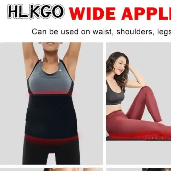 

CE 3-in-1 LED Red & Infrared Light Belt - 660nm/850nm Wearable Pain Relief Pad for Muscle Soreness & Stiffness