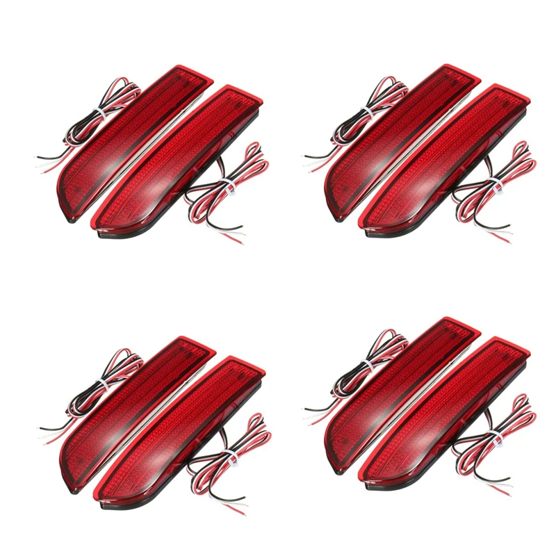 8X Car Led Tail Light Parking Brake Rear Bumper Reflector Lamp For Toyota Avensis/Alphard Mki/Rav4 Led Tail Lights Red