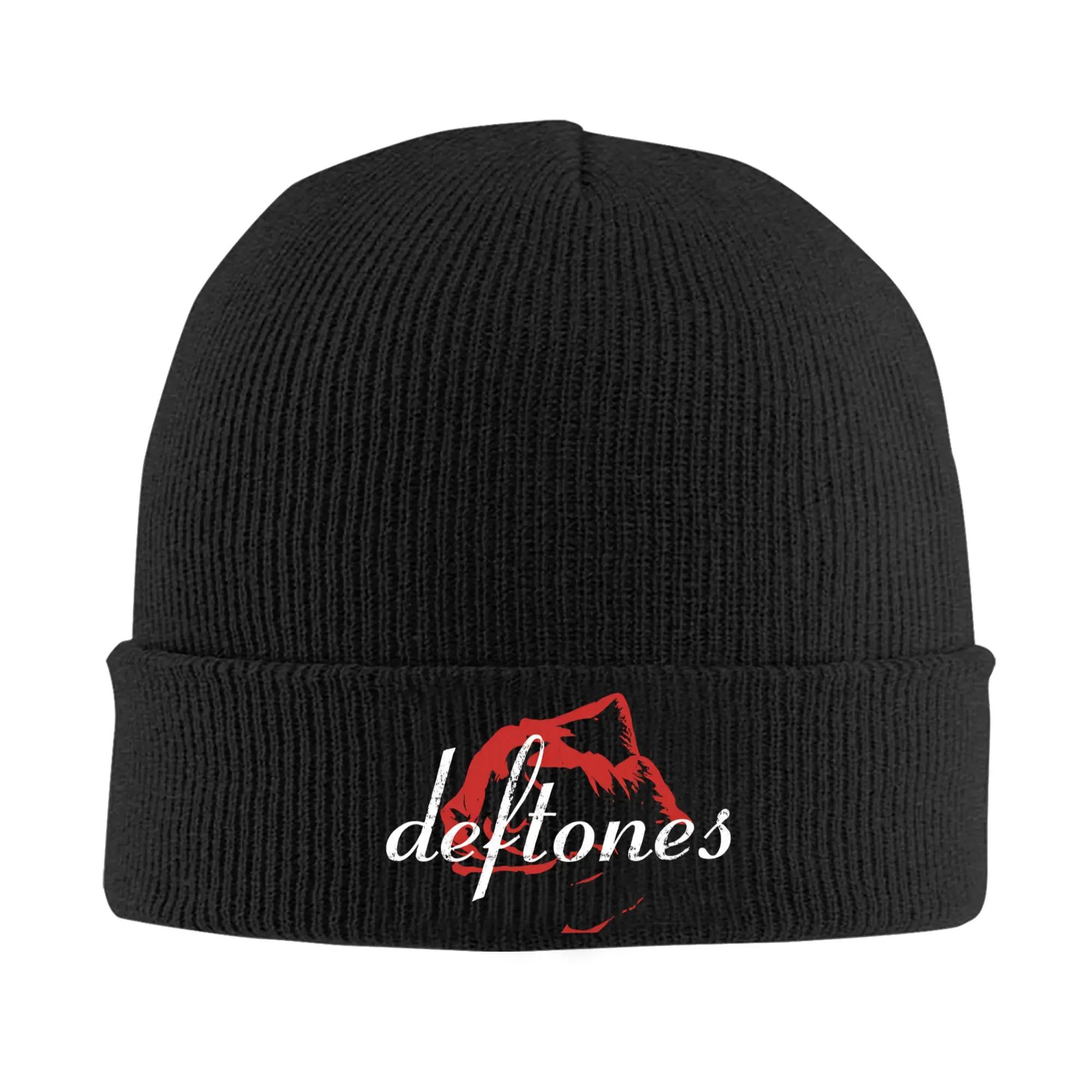 Deftones Band Beanie Hat Gorros de punto con calavera para mujeres y hombres Gorros de punto cálidos de invierno
