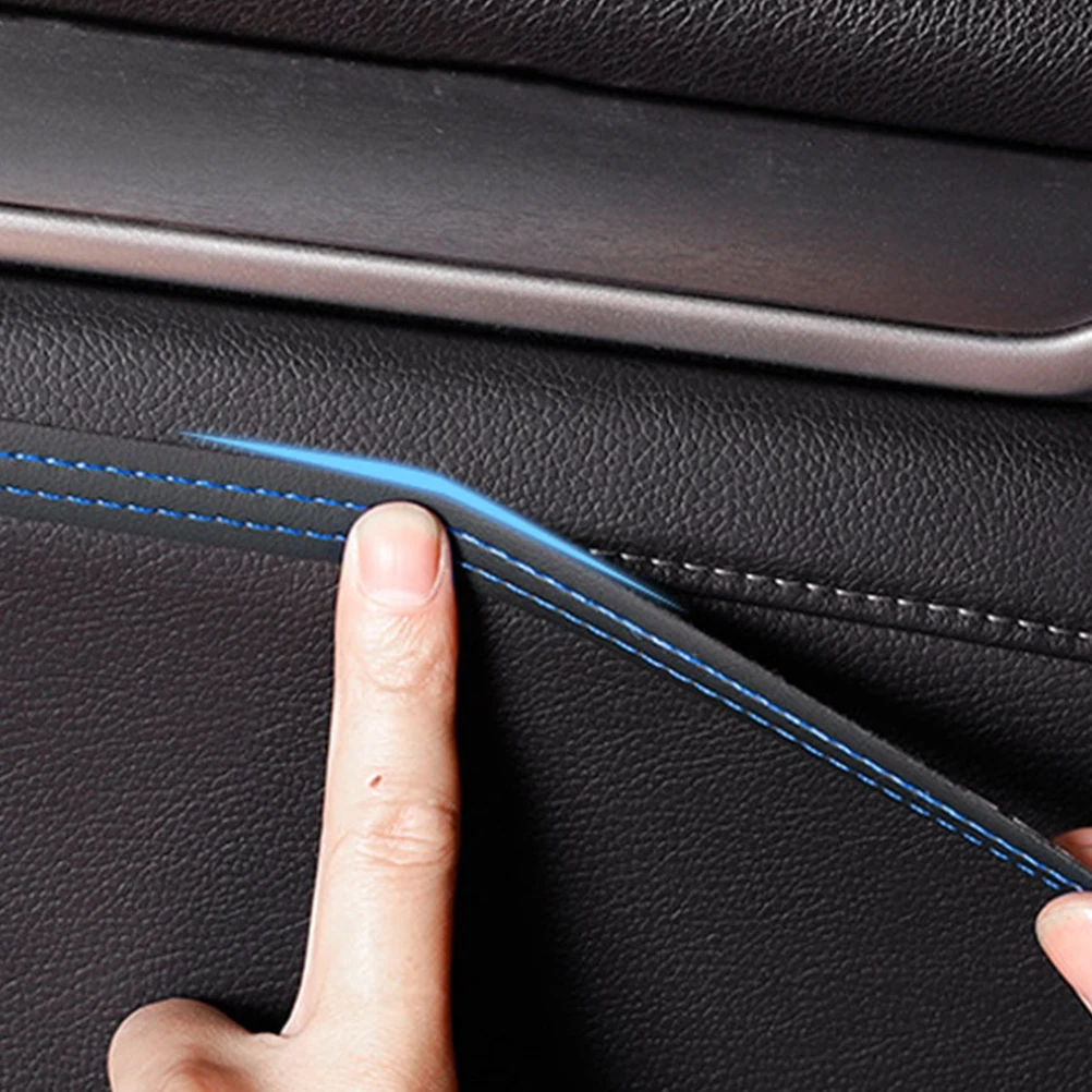 

2pcs Car Door Edge Strip Pu Universal Fit For Dashboards Door Gaps Vehicle Interior Exterior Decoration Body Trim