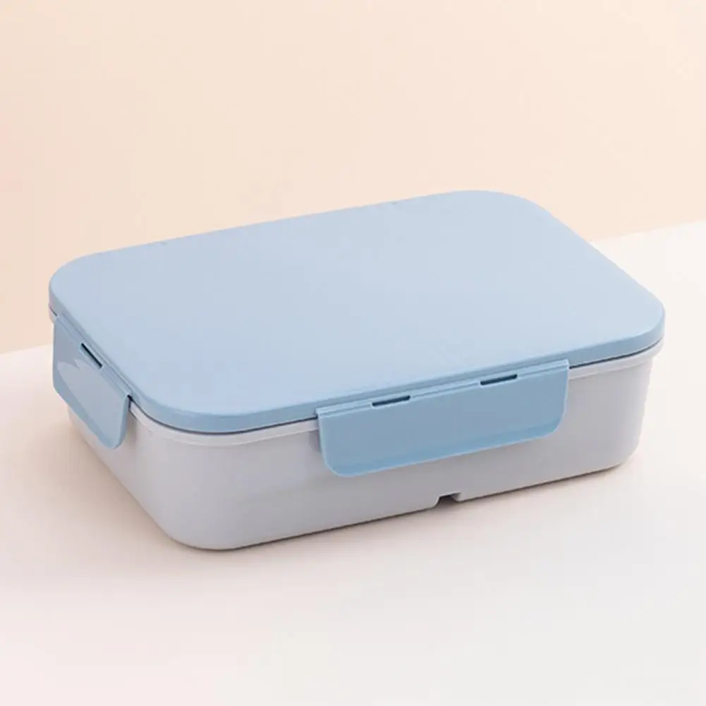 Microwave-friendly Bento Box Capacity Bento Box with 3 Compartments Reusable Stackable Lunch Containers Double-layer for School