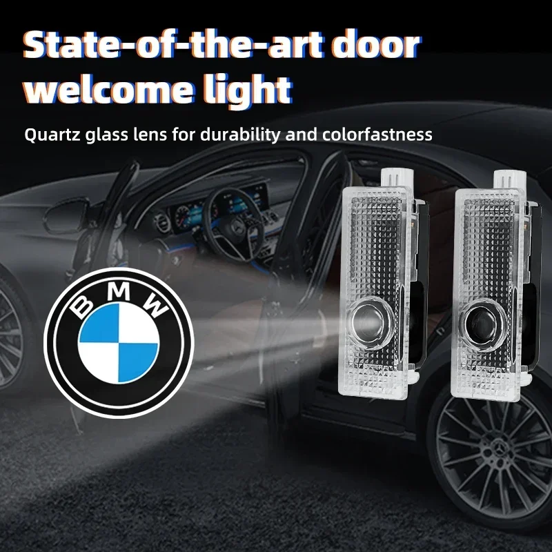 

Car Door LED HD Welcome Courtesy Shadow Projector Lamp Logo Light For BMW M E34 E36 E60 E90 E46 X5 X6 7 M3 M5 M6 Car Accessories