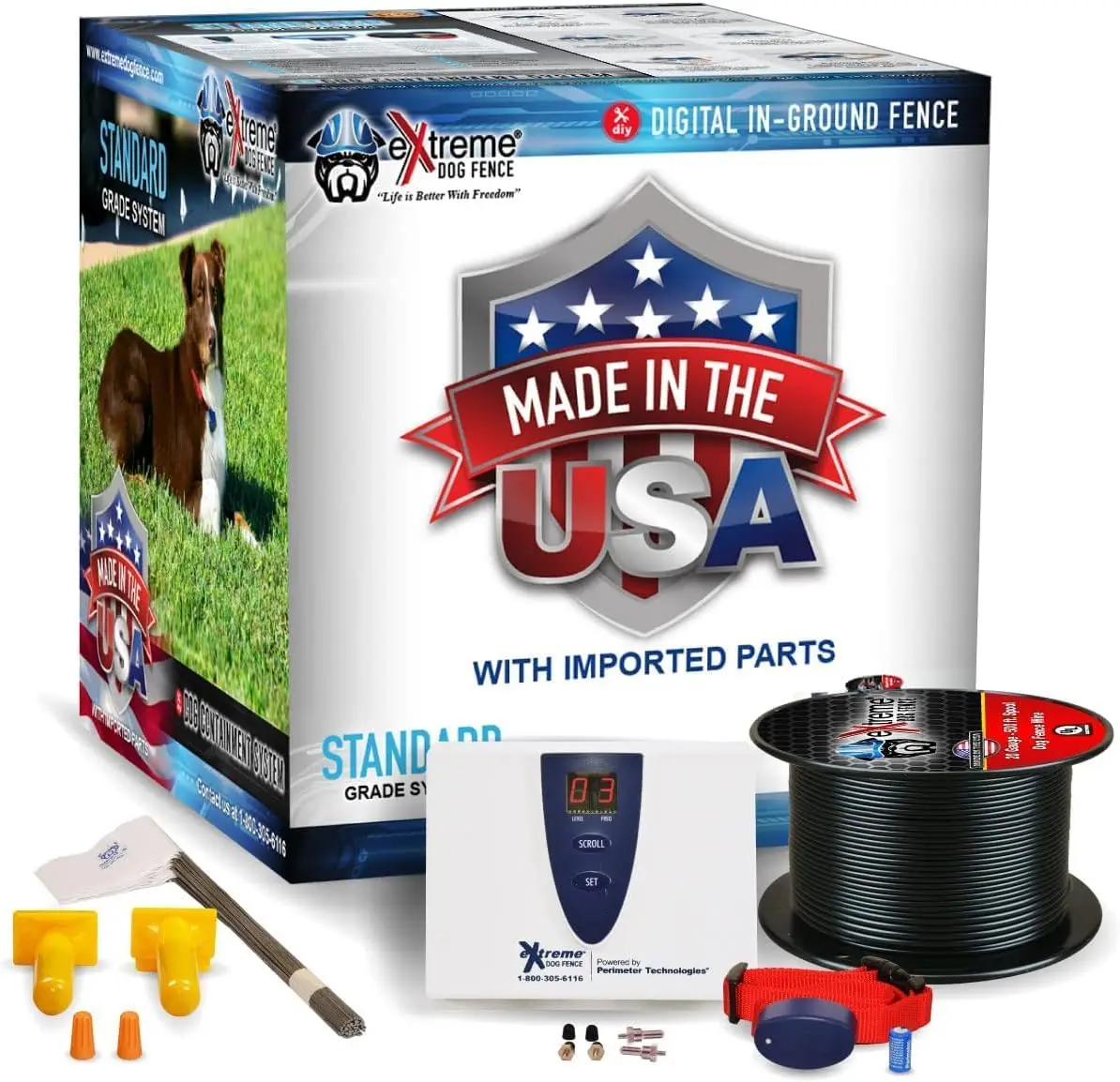 Underground Electric Dog Fence Premium for Easy Setup and and Continued Reliable Pet Safety