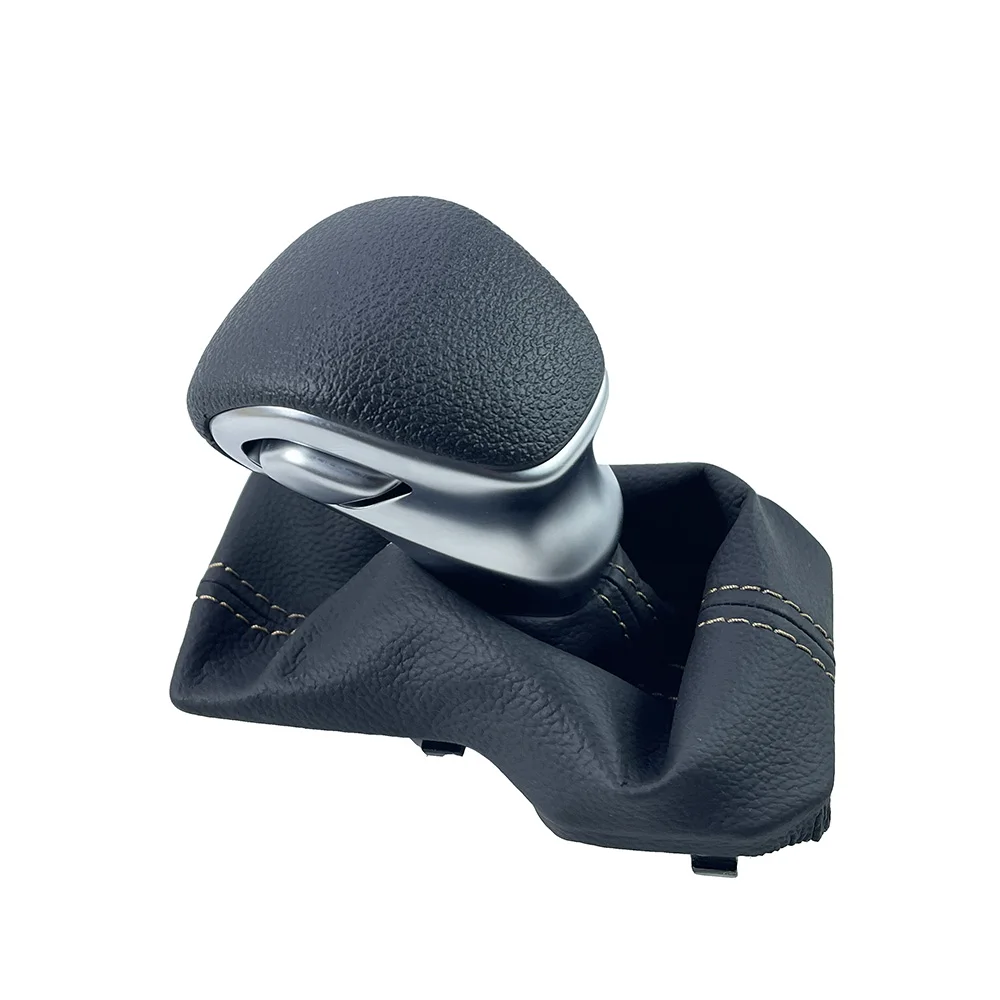 Genuíno Couro PU Gear Shift Knob com Tampa Contra Poeira, 46720-M6110 para Kia Sportage K3 KX1 2018, Novo