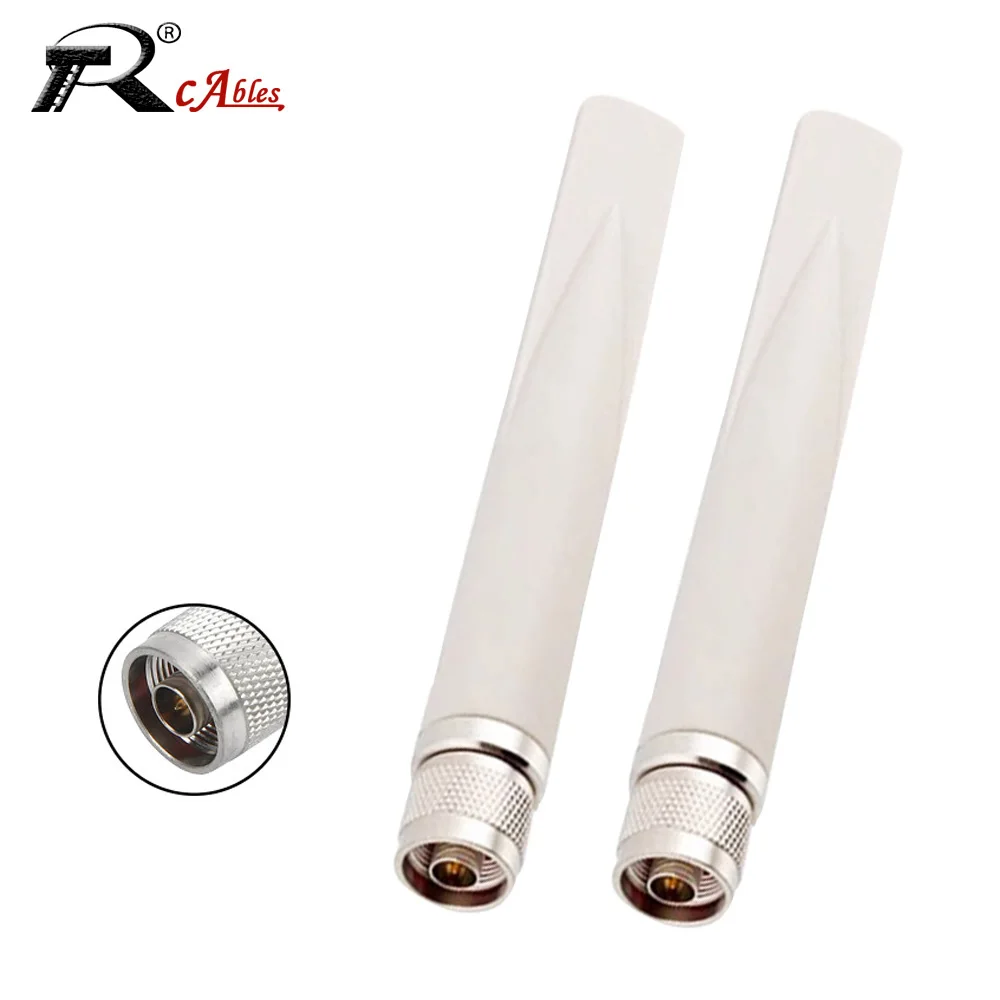 1PC 5.8G Dual-band WIFI Omnidirectional High Gain 9DB WIFI Router Network Card N Male Outdoor Waterproof Glue Rod Antenna