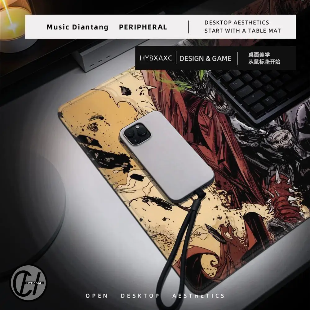 لوحة ماوس سبون للكمبيوتر اللوحي، لوحة ماوس للكمبيوتر المحمول xl لسطح المكتب، لوحة مفاتيح ألعاب لطيفة عالية الدقة بألوان قوس قزح، مشغل csgo، 90x40