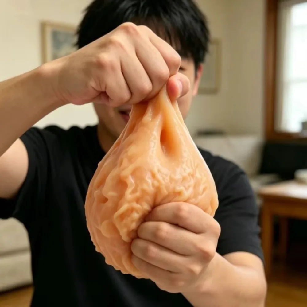New Simulated Chicken Leg Soft Texture Rebound Design Stress Relief Pinchable Design Simulated Food Shape Sensory Fidget