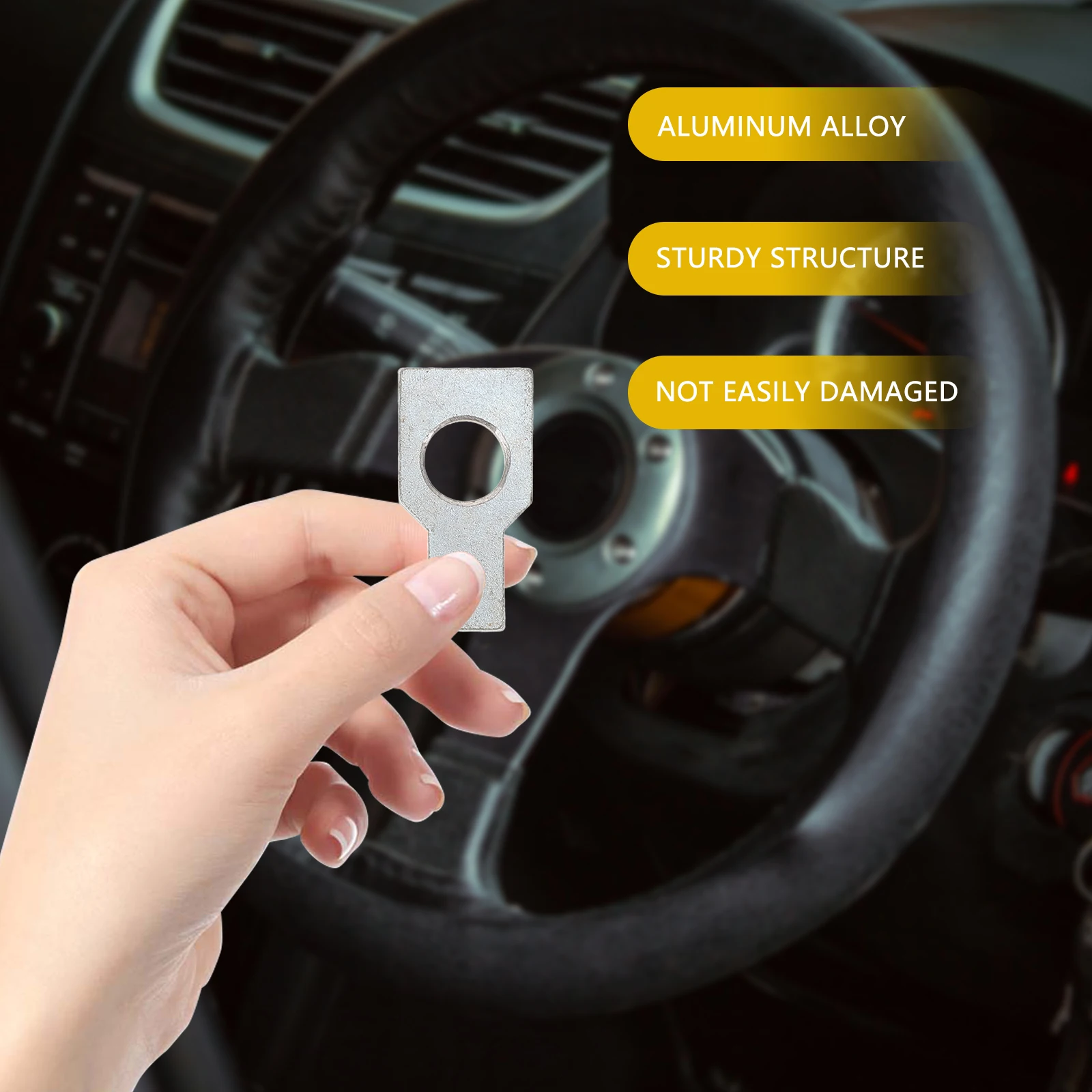 

2pcs Steering Alignment Clamp Gasket 3D Technology Wheel Alignment Tool Pad Durable For Car Four Wheel System