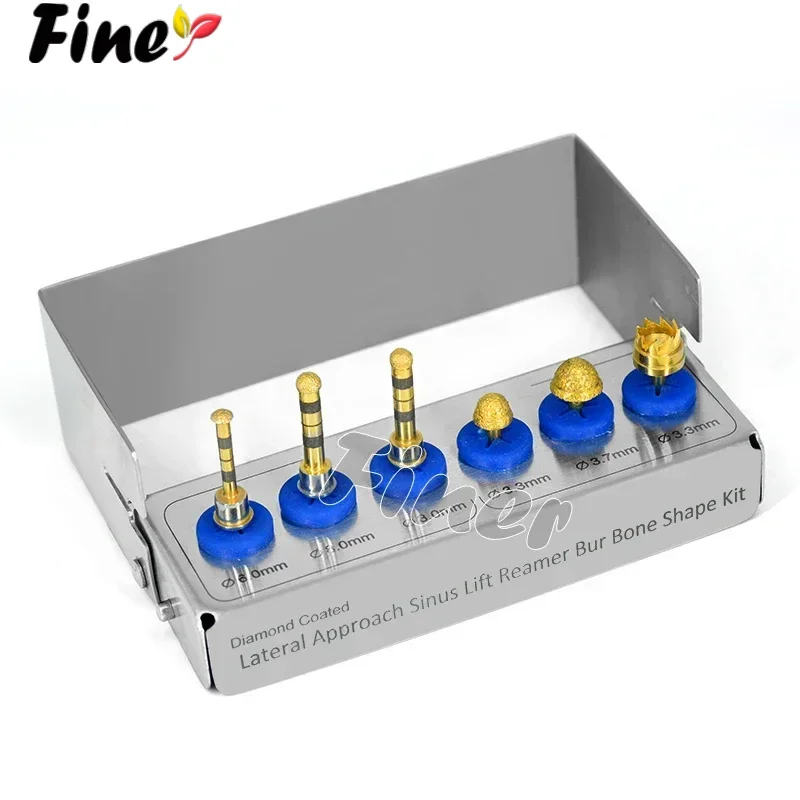 

Dental Sinus Lifting Kit Implant Drills Lateral Approach Reamer Kit Membrane Diamond Coated Bur Drills Sinus Lift Instruments