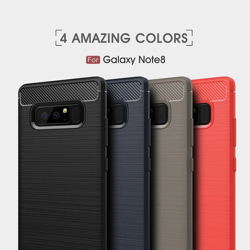 For Samsung Note 8 Case Note 9 Case Silicon Carbon Cover For Samsung Note 9 Case For Galaxy Note 8 Case S8 S9 S10 Plus Lite S10E