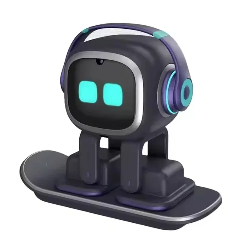 White EMO Voice Robot AI Companion Interactive Talking Electron With Control ,Boys Girls Birthday 2025