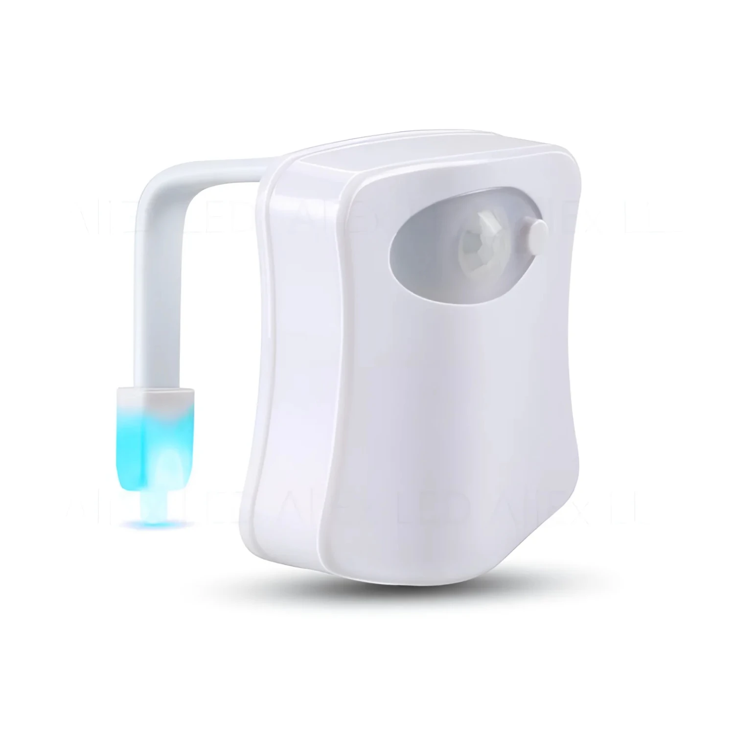 Motion Sensor Waterproof Smart LED Luminaria Lamp with Backlight for Toilet Bowl, Toilet Seat Night Light in 16 Colors