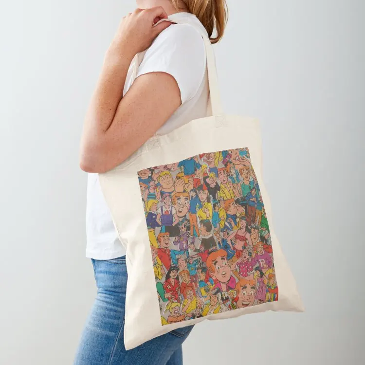 Archie Comics Collage Tote Bag cute pouch bag tote bag Reusable bags