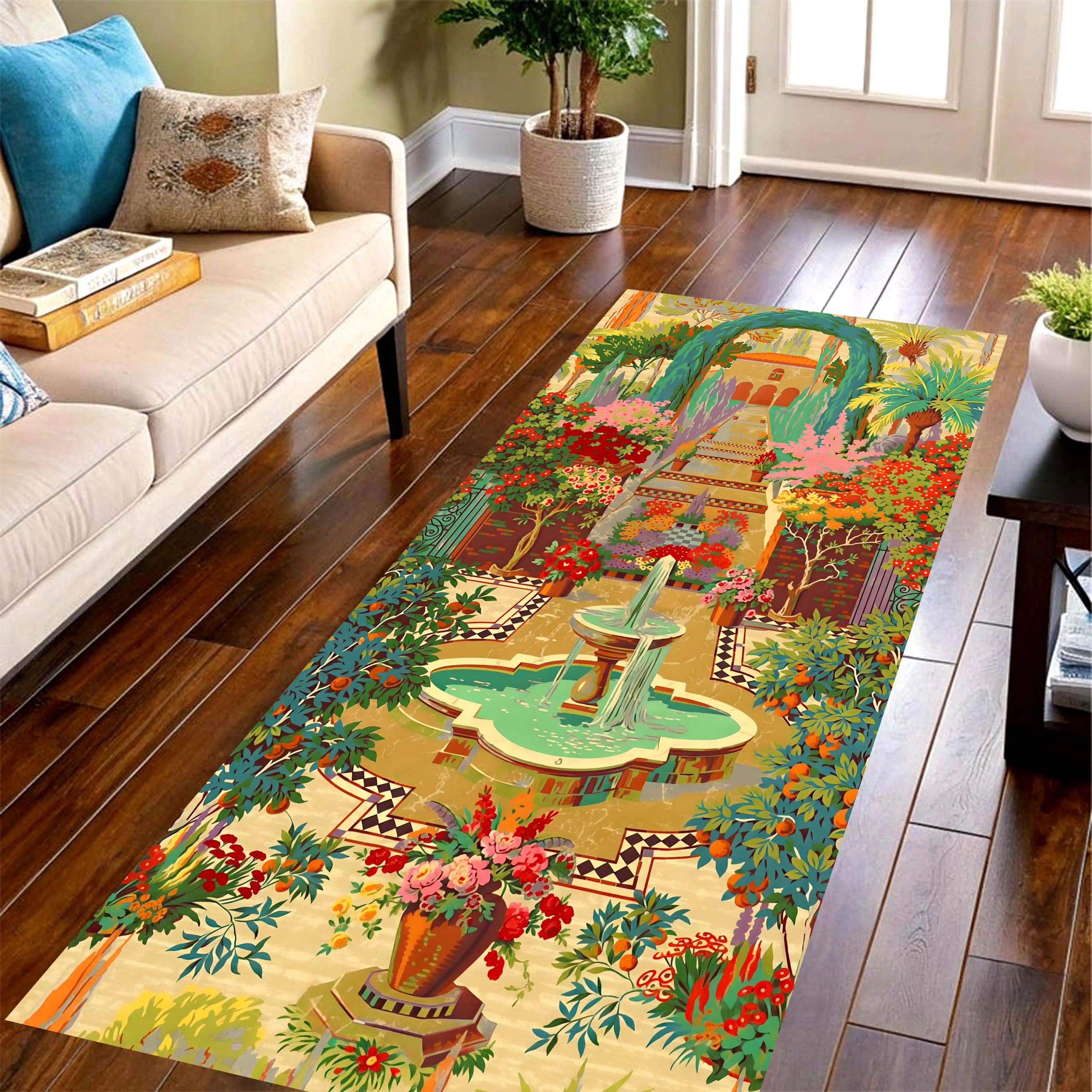 Color Cartoon Town Long Runner - Commercial Printing House ulasan dan harga
