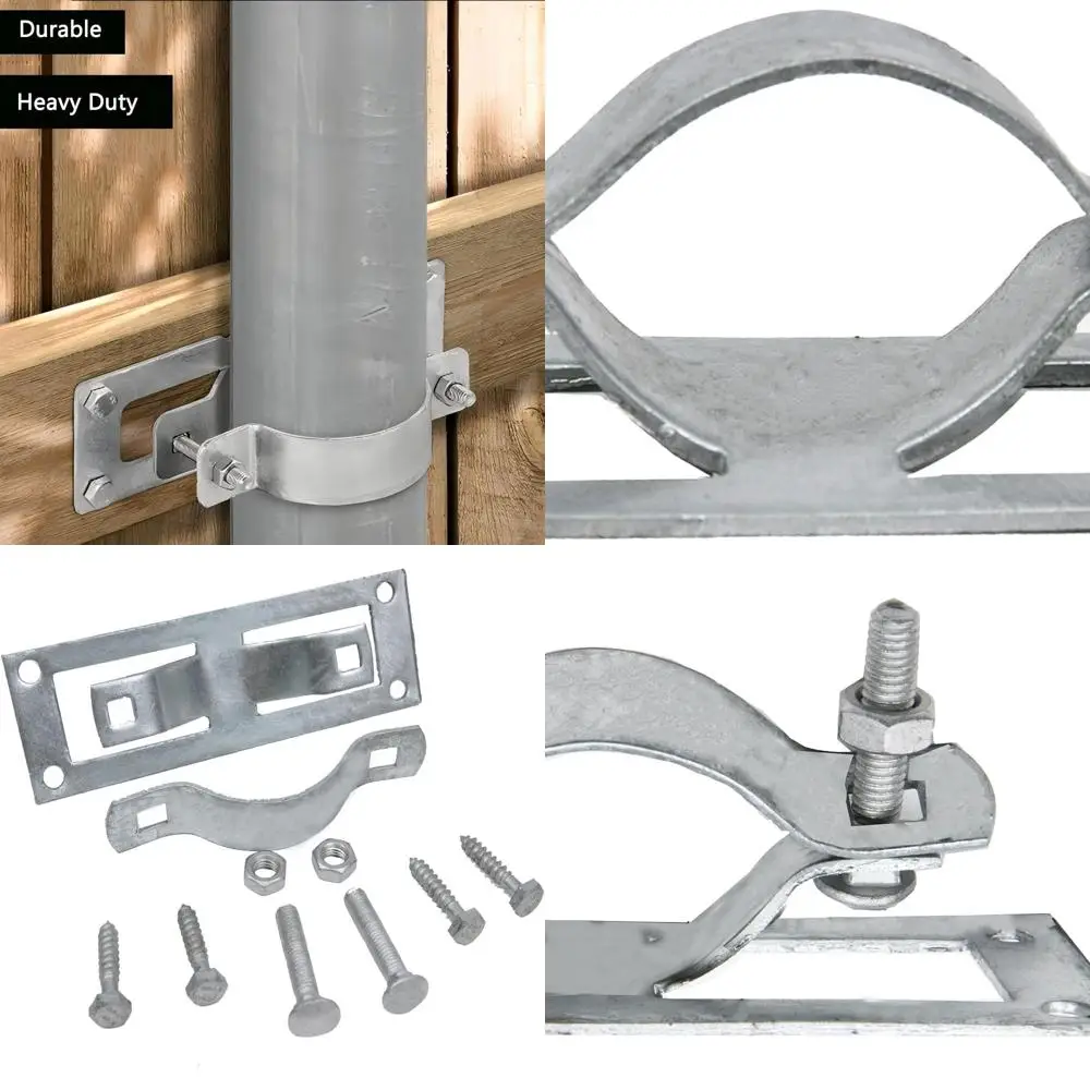 

24 комплекта кронштейнов для забора из стали-дерева для клеммных стоек 2-3/8 и направляющих 2x4 — ремонт металлических стоек