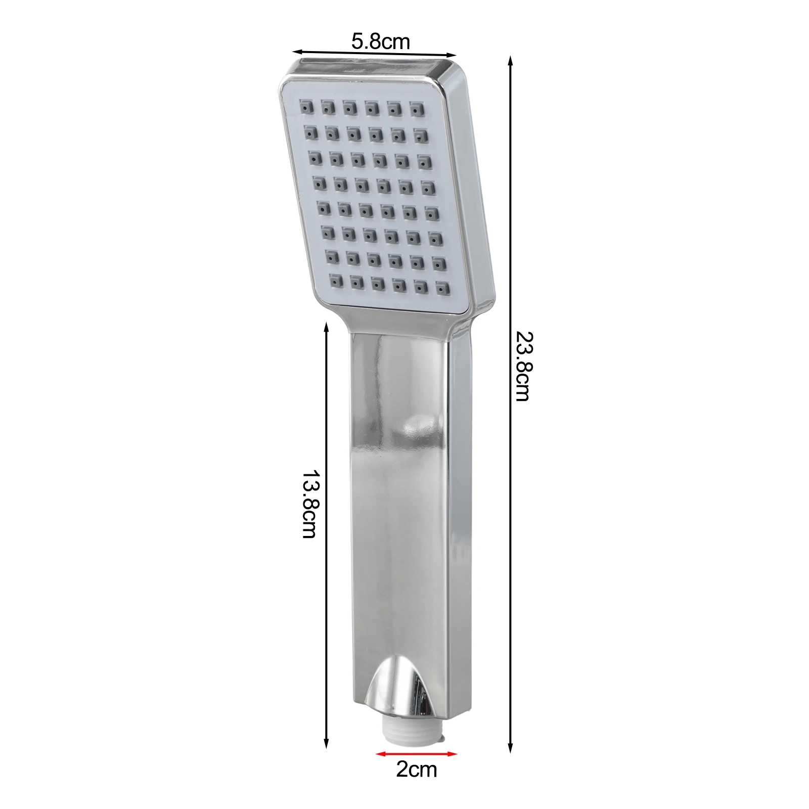 Standard 2cm Interface Hand Held Shower Sprayer Designed for Bathroom Use with Powerful and Even Water Distribution