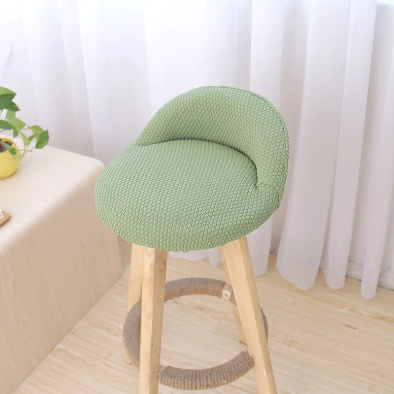 

Bar Chair Cover Cotton Dustproof Anti-Skid Elastic Jacquard Modern Wear-Resistant Bedroom Restaurant Hotel Dining Chair Cover