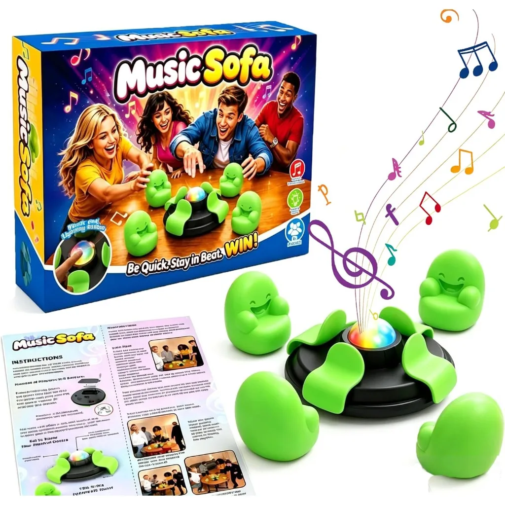 Music Sofa Grab The Sofa Game Reaction Time Training Toy Hand Eye Coordination Speed Challenge For Family Kids Adults