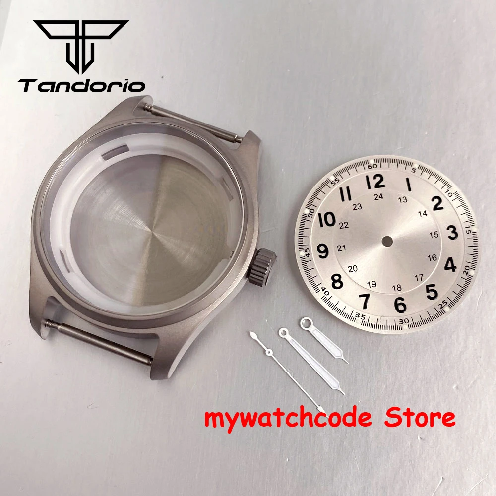 

Корпус для часов Pilot из титана T2, 39 мм, с циферблатом 33,5 мм и набором стрелок для NH35, NH36, Miyota 8215, 821A, ETA2824, PT5000, сапфировое стекло, водонепроницаемость 20 АТМ