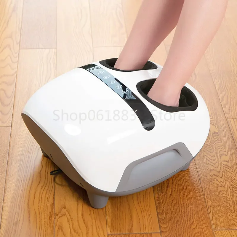 220V Electric Foot Massager Machine Electric Antistress 3D Shiatsu Kneaded Infrared Heating Air Pressure Foot Care Machine Relax