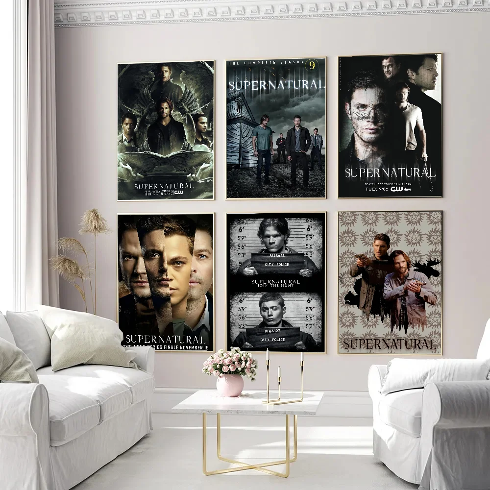 TV Play Series Supernatural Movie DIY Sticky Poster Whitepaper Prints Posters Artwork Nordic Home Decor