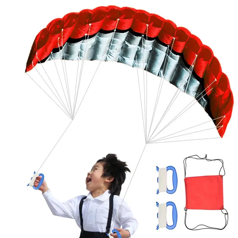 

Parafoil Kites For Adults 98inch Beach Kite Includes Flying Tool Large Parachute For Parent-Child Interaction Kitesurfing