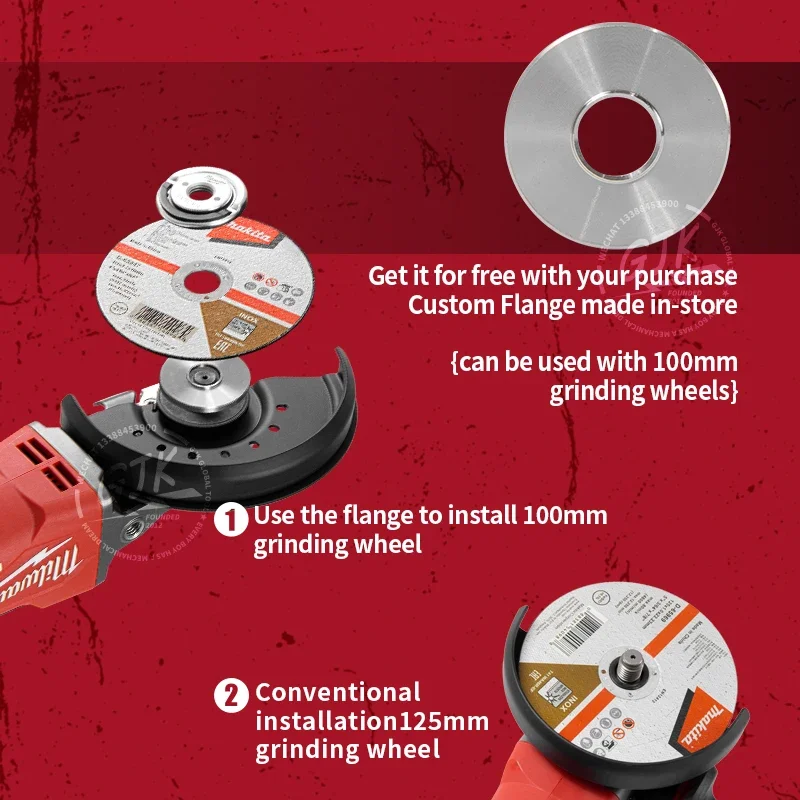 100% para Milwaukee, batería de 18V, 1300NM, llave inalámbrica de alto par, llave de impacto eléctrica sin escobillas, herramientas eléctricas de reparación para coche y camión
