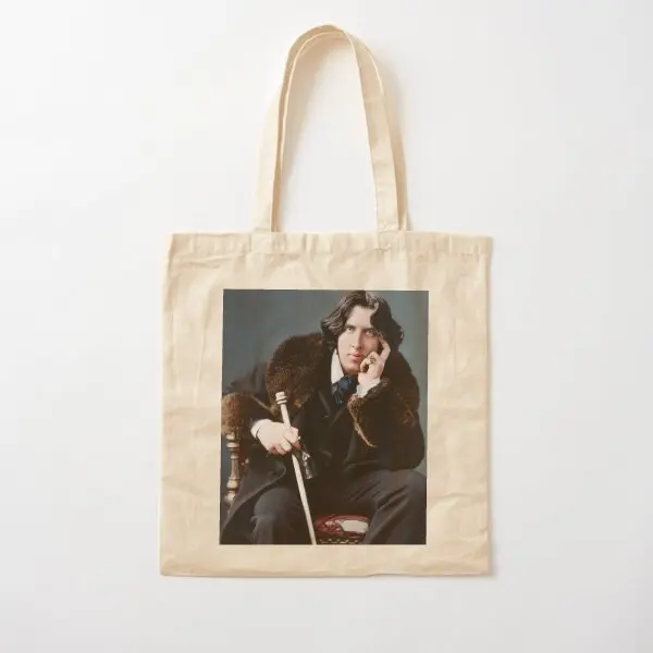 Oscar Wilde 1882 Cotton  Canvas Bag Tote Foldable Shopper Fabric Reusable Printed Designer Ladies Handbag Travel Women