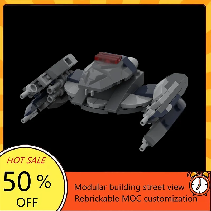 

Набор из 81 детали: Популярная модель истребителя из фильма «Звездные войны», конструктор MOC, модульные технологичные блоки, подарок на праздник, игрушка для сборки, детский набор