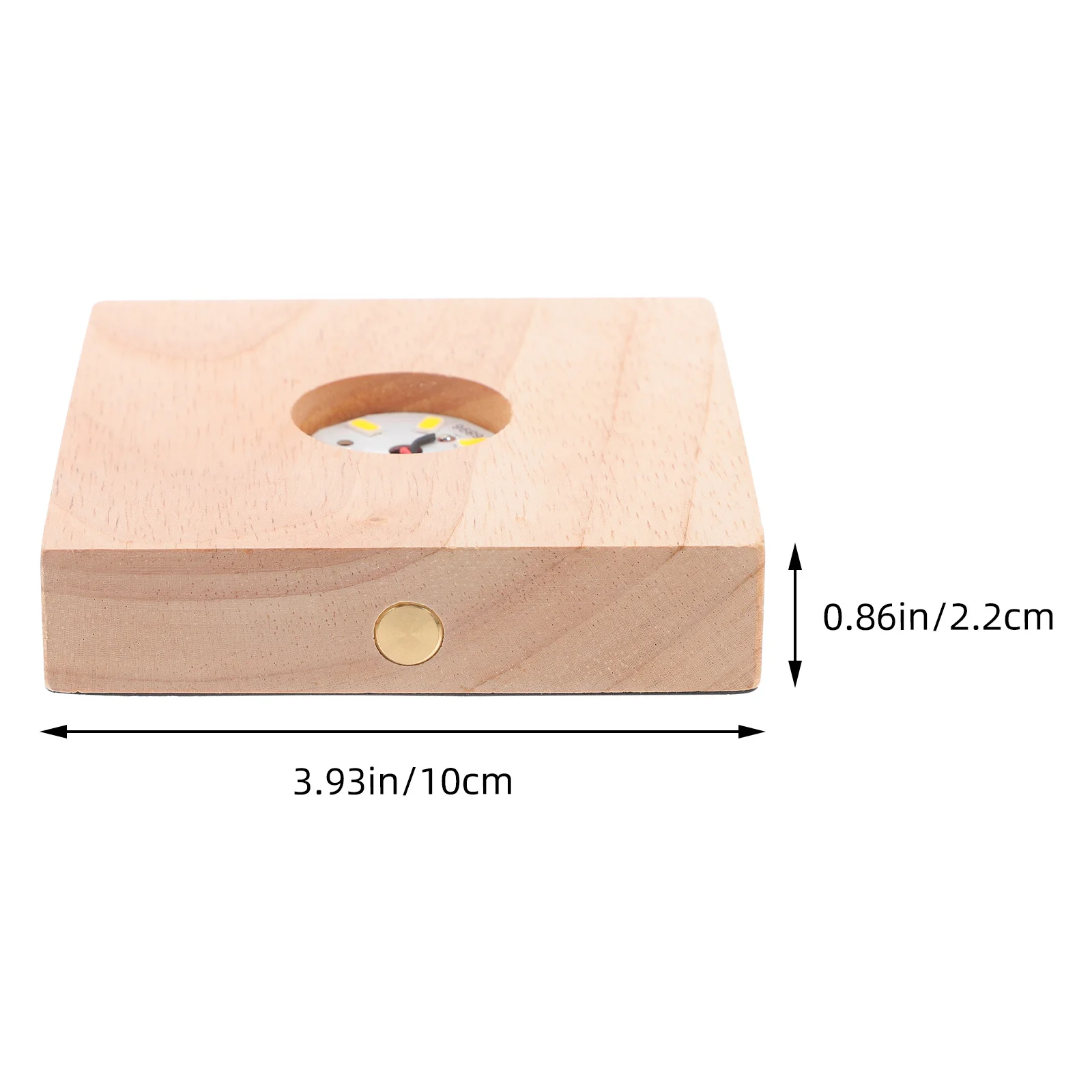 1 مجموعة خشبية LED مزهرية مضيئة مزودة بقاعدة USB بالطاقة كريستال عرض موقف المجال حامل مضيئة قاعدة للزجاج ديكور فني للمنزل