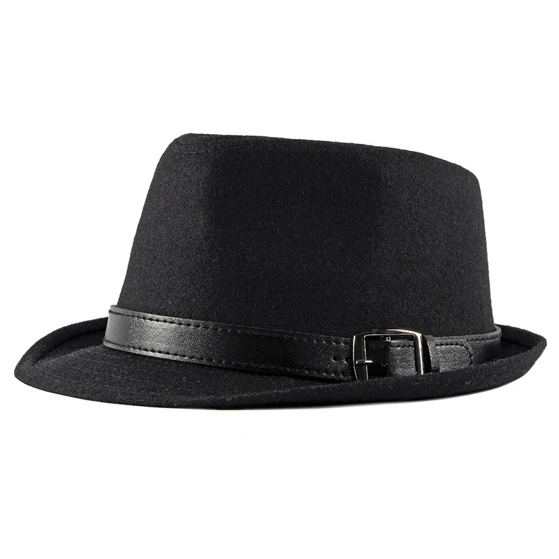 New Arrival Unisex British Vintage Fedora Timeless Gentleman's Hat Minimalist Classic Top Hat Autumn Winter
