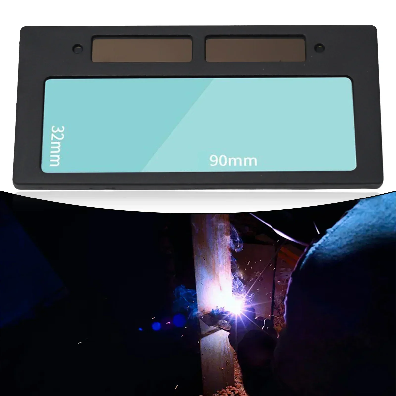 Auto Darkening Welding Lenses 10.8x5cm LCD Photosensitive Lens Solar Glasses Welder Protective Lens Weldding Protective Part