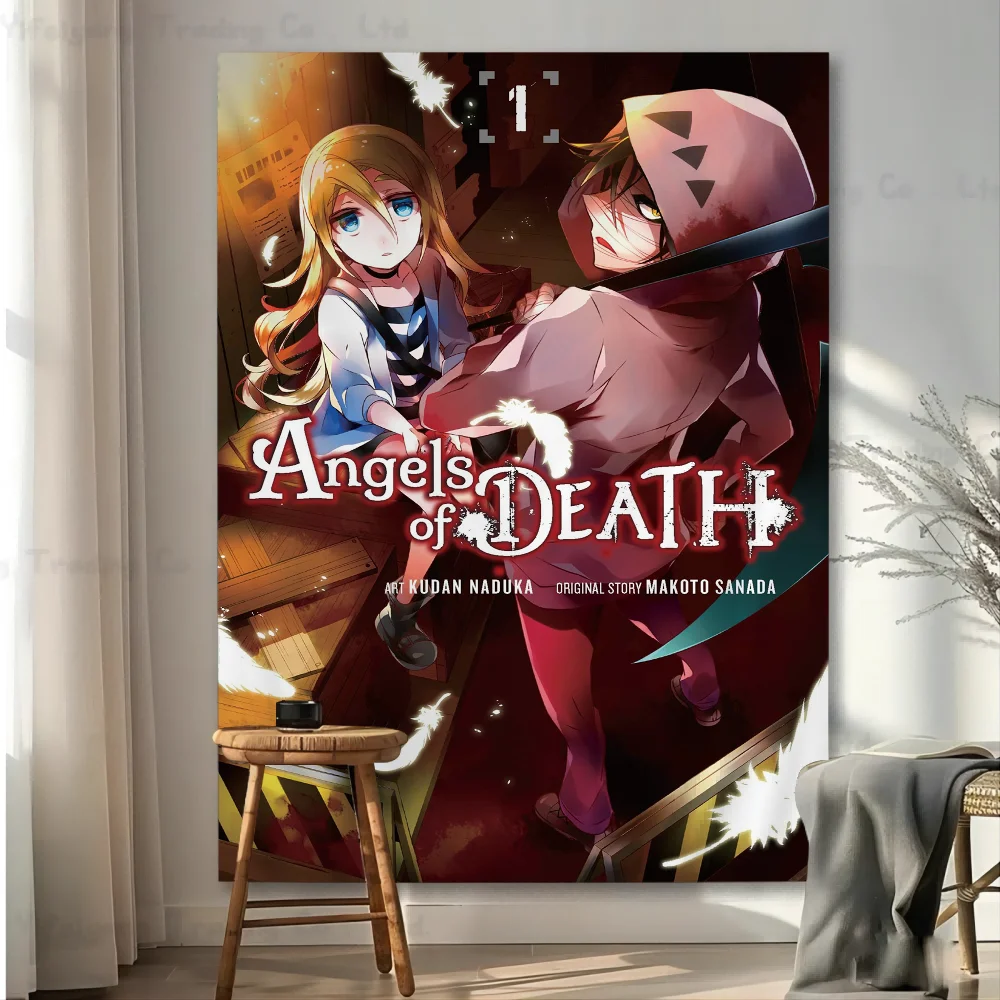 

Japanese Anime Killer Angels Colorful Tapestry Wall Hanging Hippie Flower Wall Carpets Dorm Decor Japanese Tapestry