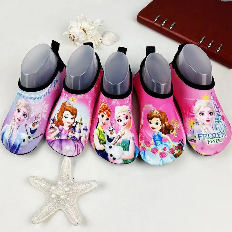 

Baby Boy Girl Water Diving Wading Shoes Cartoon Anna Elsa Sofia Spiderman Antiskid Sneaker Children Kid Sock Swim Beach Sandal