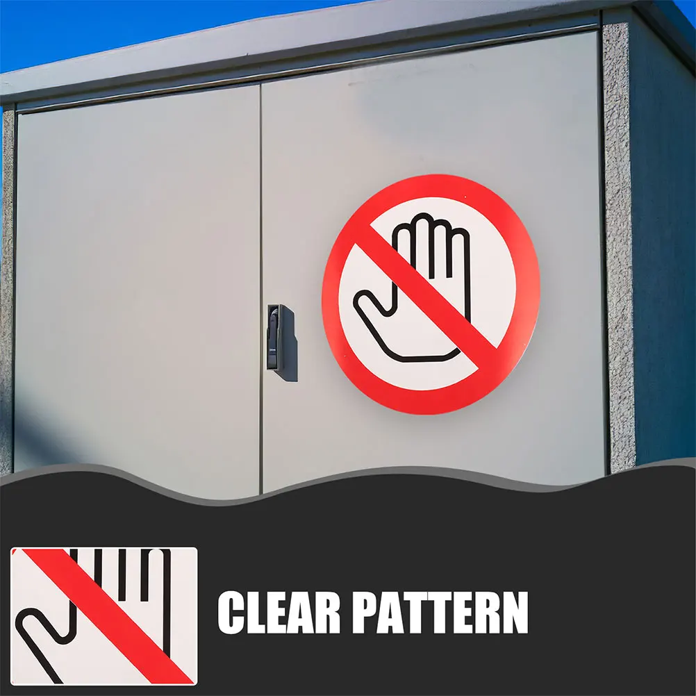 20Pcs Adhesive Safety Warning Labels Do Not Touch Sign Stickers for Machines Electrical Equipment Industrial Use