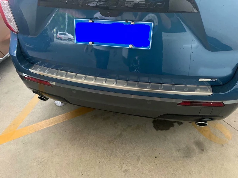 For Ford Explorer ST U625 2020 2021 Stainless steel rear bumper protection window sill outside trunks decorative plate pedal